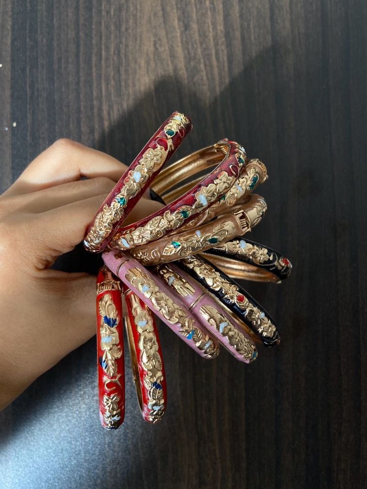 Italian Meena enamel bangles