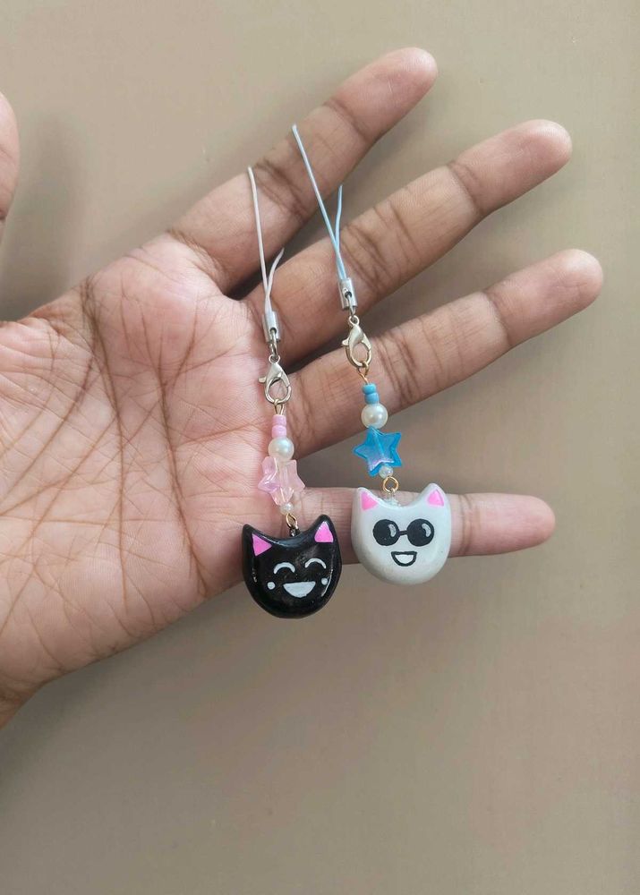 Gojo &amp; Geto Anime Cat Phone Charms