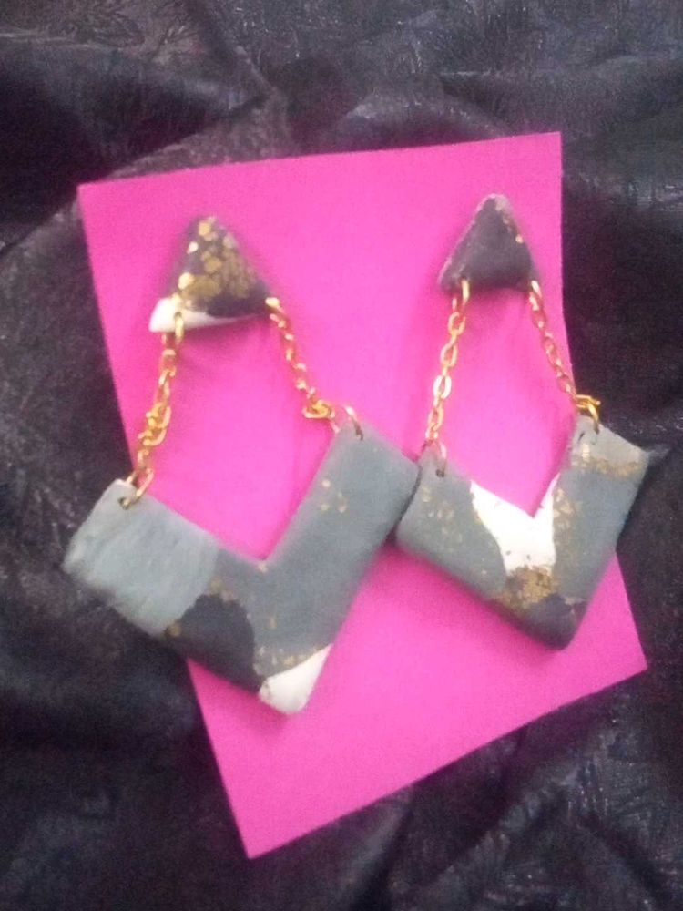 Geometric Statement Earrings