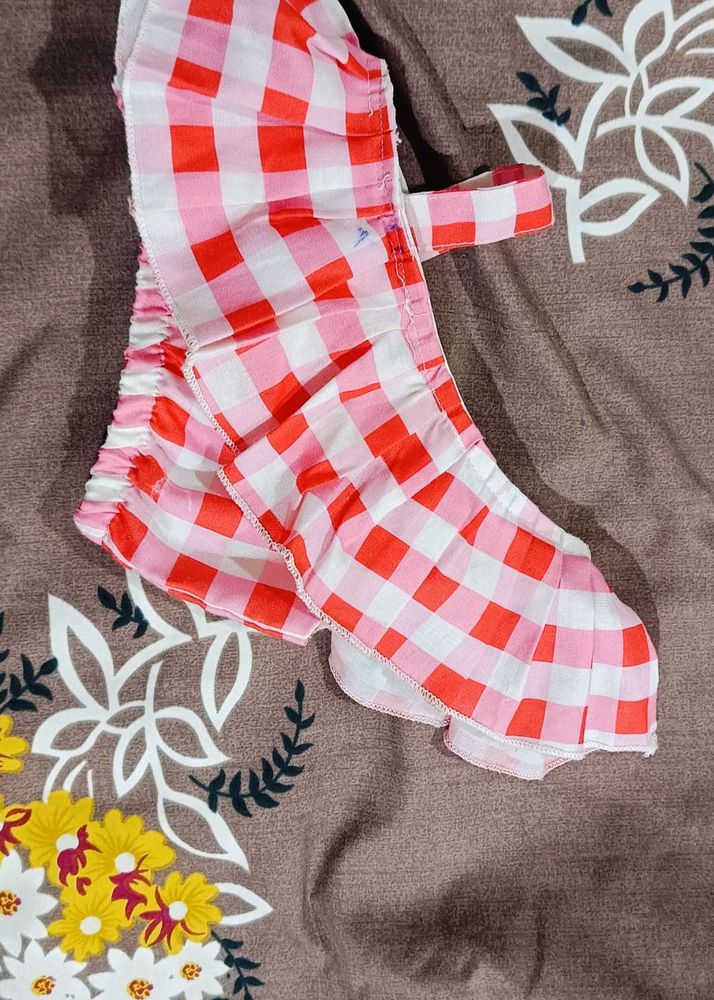 Gingham Ruffle Top