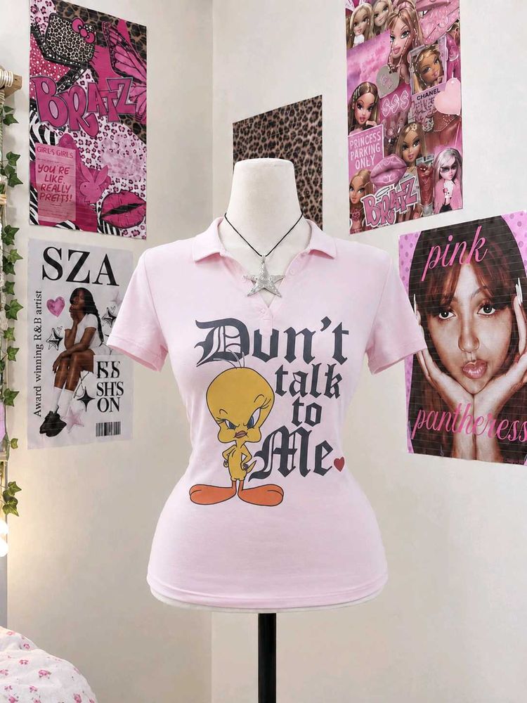 Cute Tweety "Don't Talk to Me" top