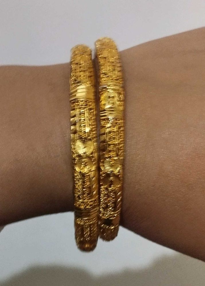 Gold Plated Bangle Set