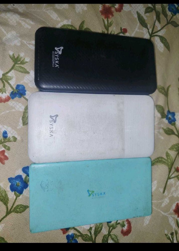 Syska Power Banks Lot