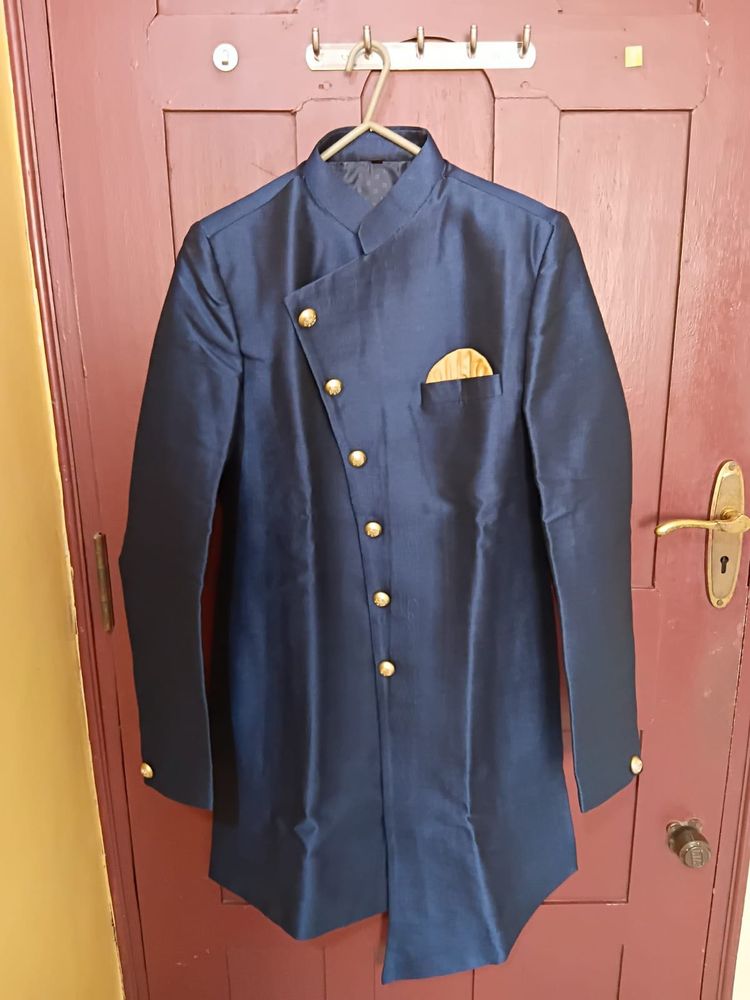 Men's Navy Blue Sherwani