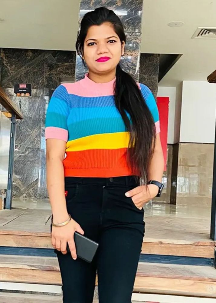 Colorful Striped Knit Top