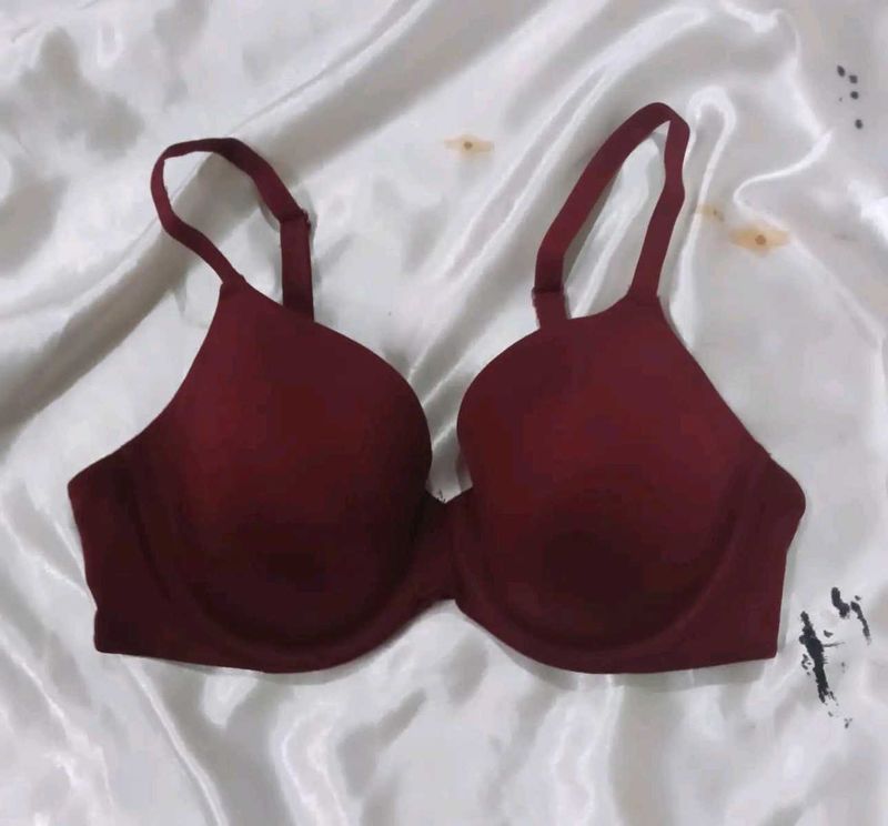 Maroon Padded Bra