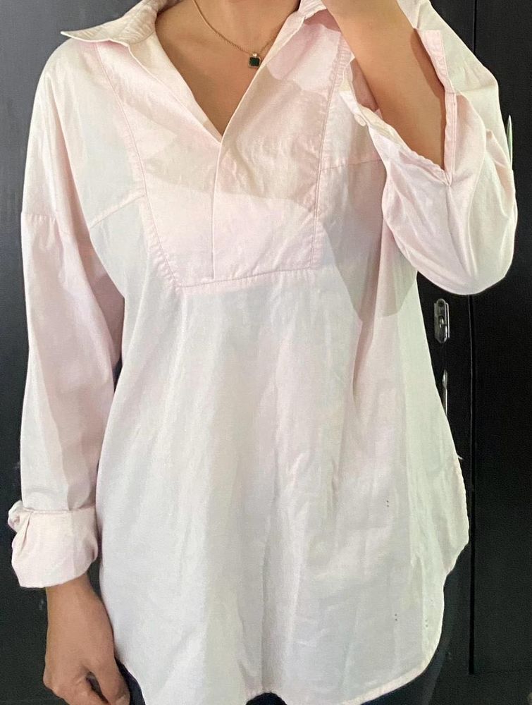 N.SHARP Pink Oversized Shirt
