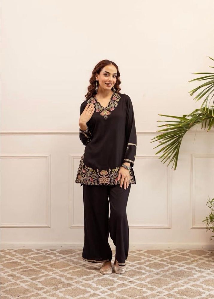 Floral Embroidered Co-ord Set