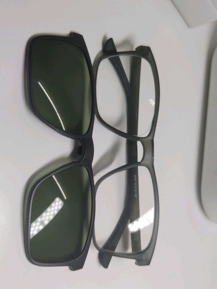 Clip-on Sunglasses with Prescription Glasses