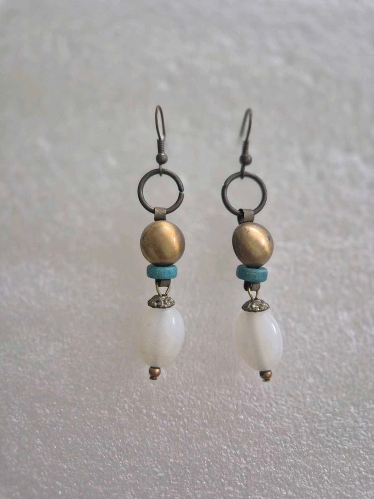 Boho Beaded Drop Earrings - Unused