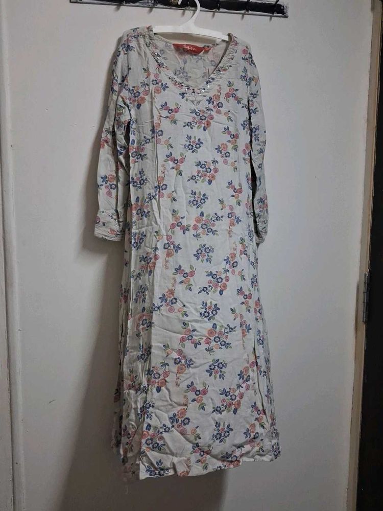 Floral Print Kurta