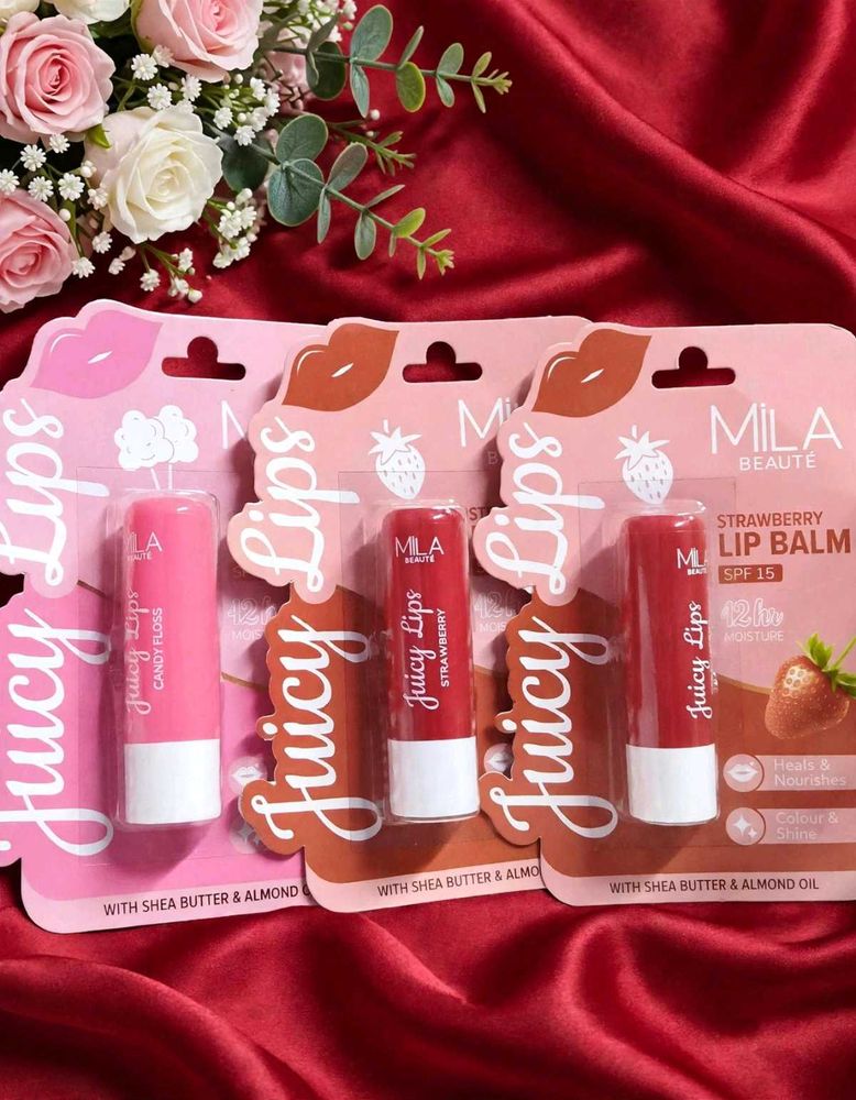 Pack of 3 Mila Beaute Juicy Lip Balm | Kiss-Friend