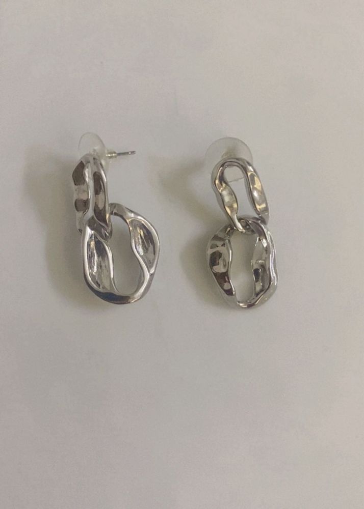 Chunky Link Drop Earrings