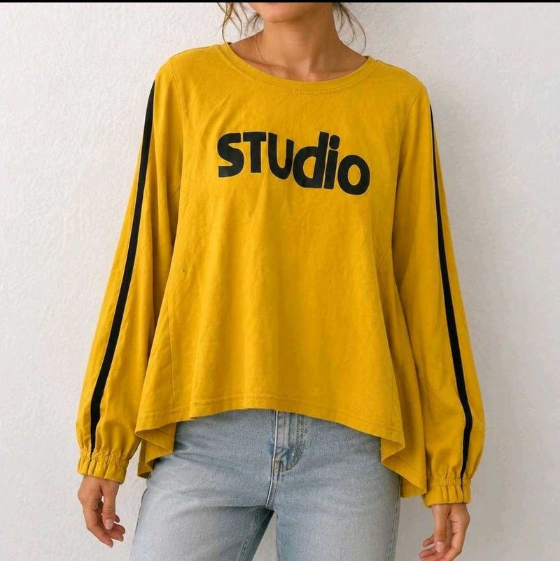 Mustard Yellow Studio 23 Full-Sleeve Top 💛