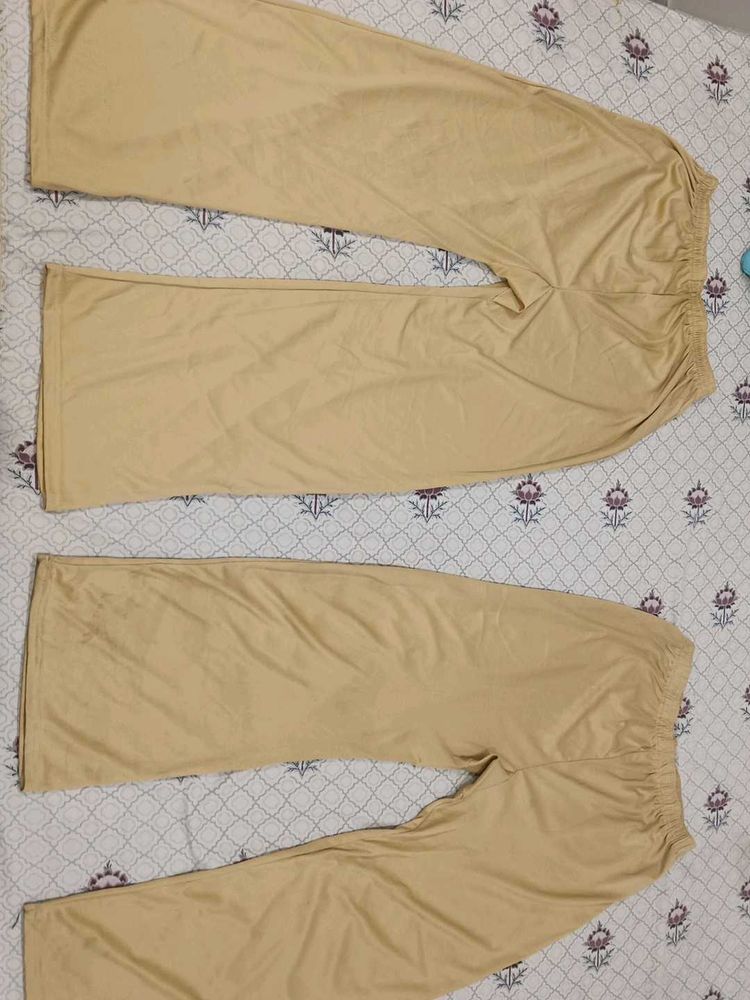 Trendy Beige Plazo Set