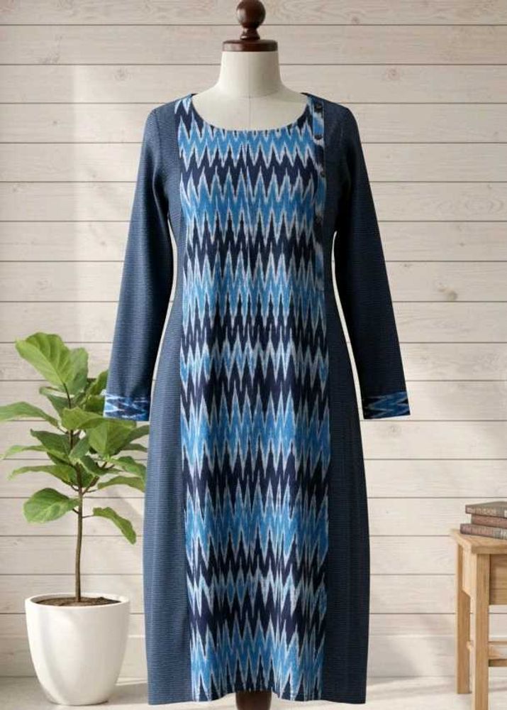 MAX Blue Patterned Kurti