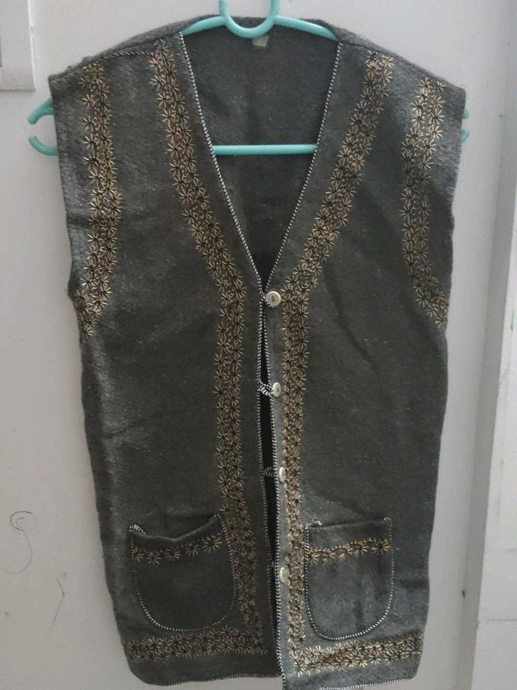 Embroidered Ethnic Vest kashmiri jacket