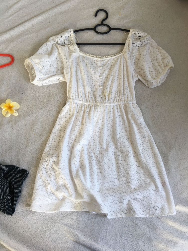 Miss Selfridge White Cottage Dress