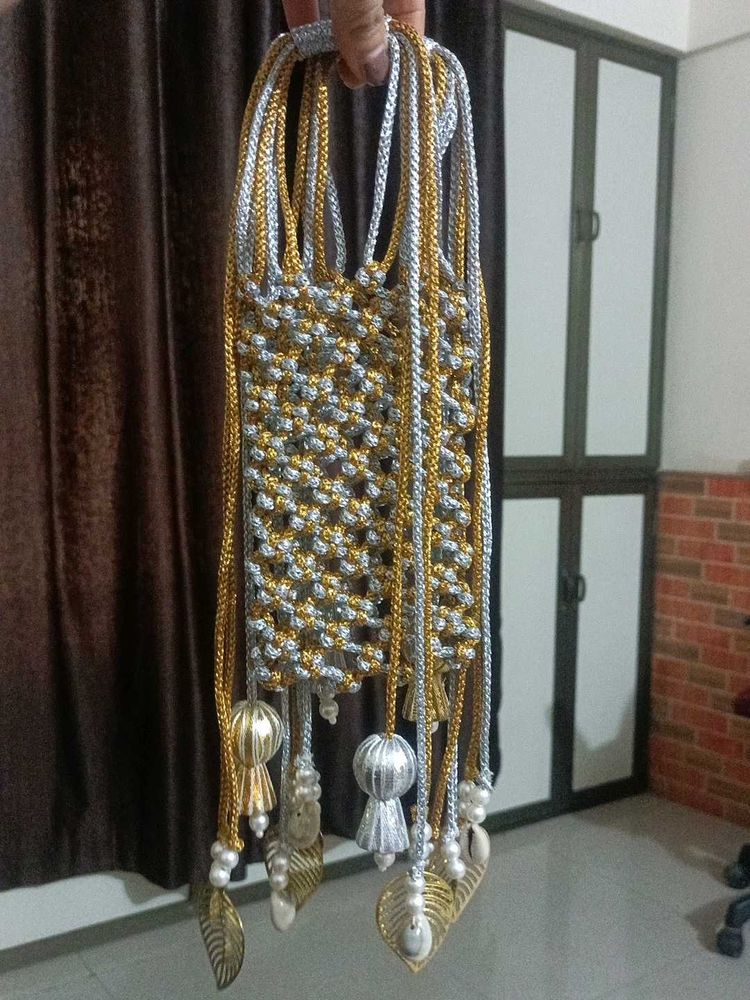 price drop! Mobile Sling Purse Wedding Macrame
