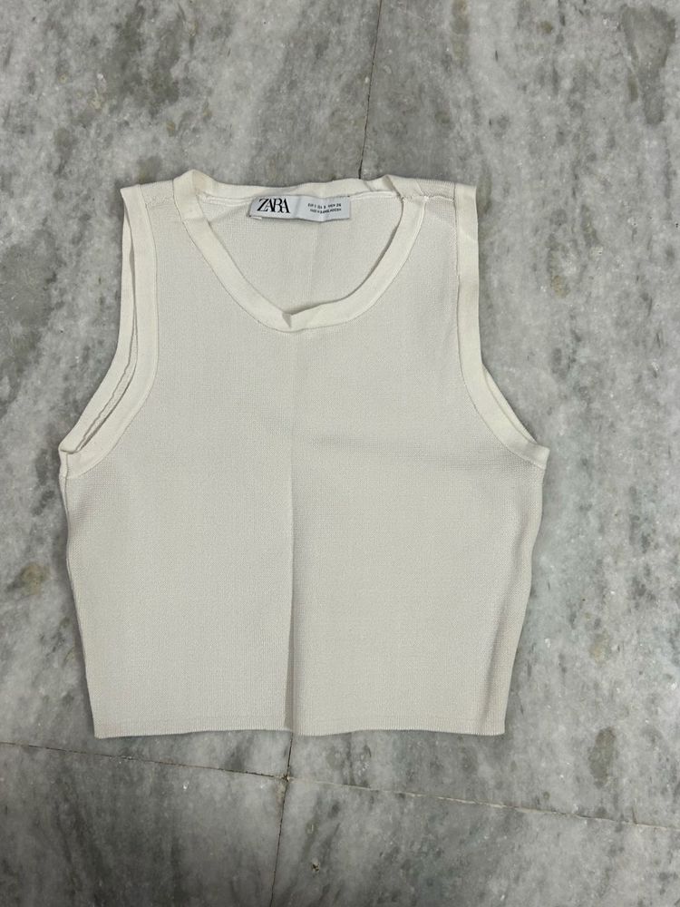 ZARA white tank top