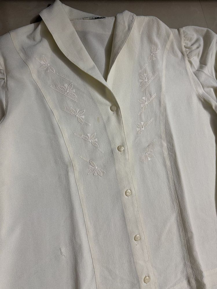Vintage Style Embroidered shirt