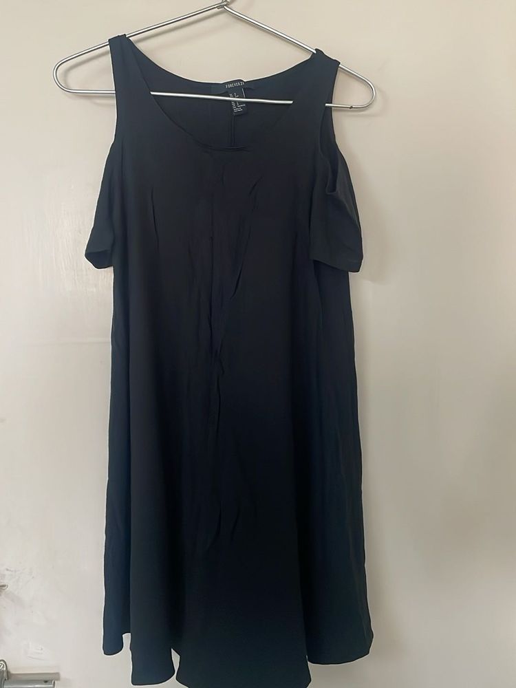 Black Cold Shoulder Dress