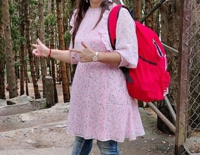 Pink Floral Dress