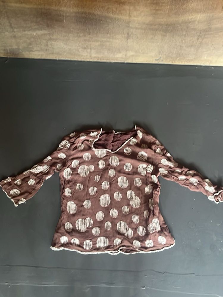 Designer Polka Dot Blouse