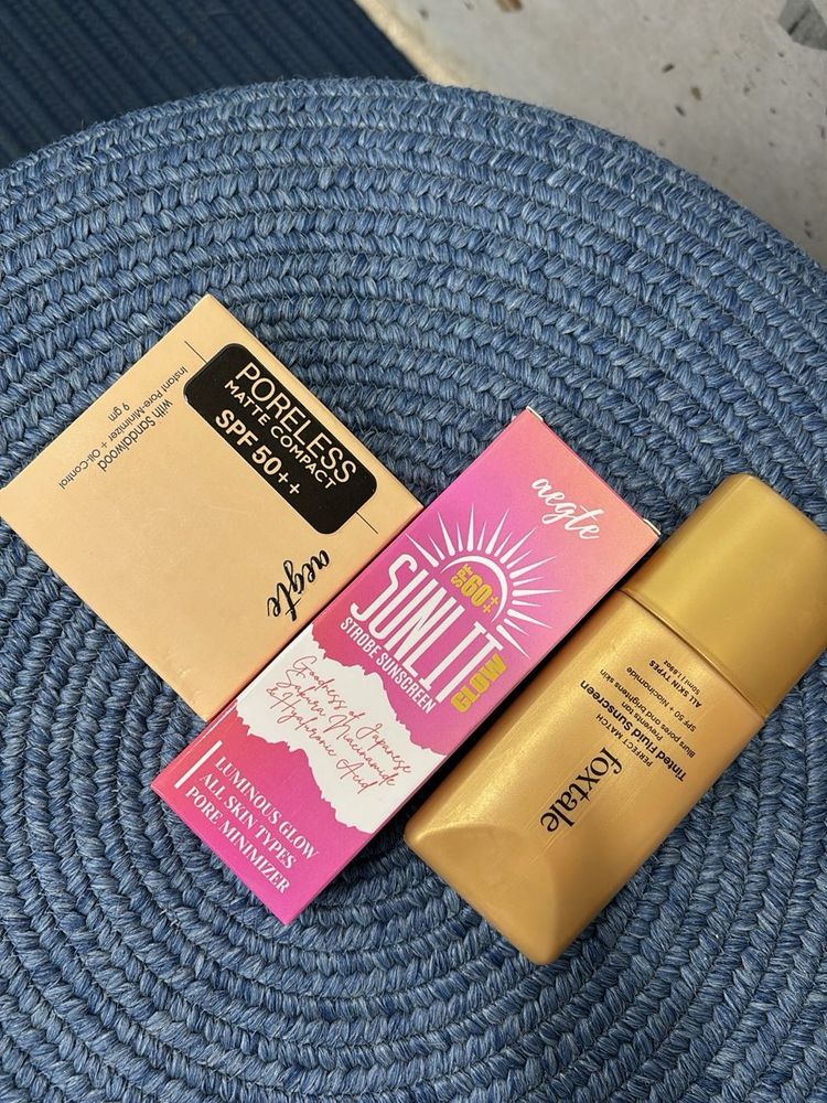 aegte strobe cream, matte compact, foxtale tinted
