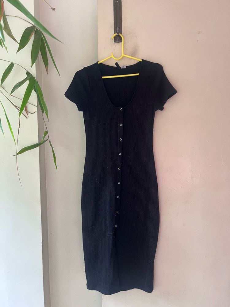 H&amp;M Ribbed Bodycon Dress