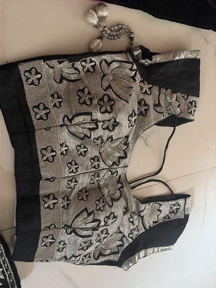Silver &amp; Black Lehenga for Sale ✨