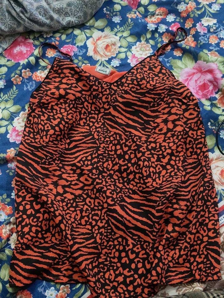Vibrant Animal Print Camisole Top