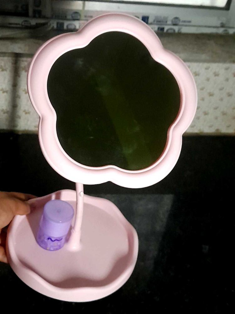 Cute Pink Flower Makeup Mirror😽