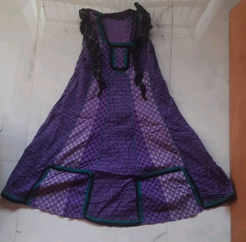 Frill Midi/dress/kurti(3in1)