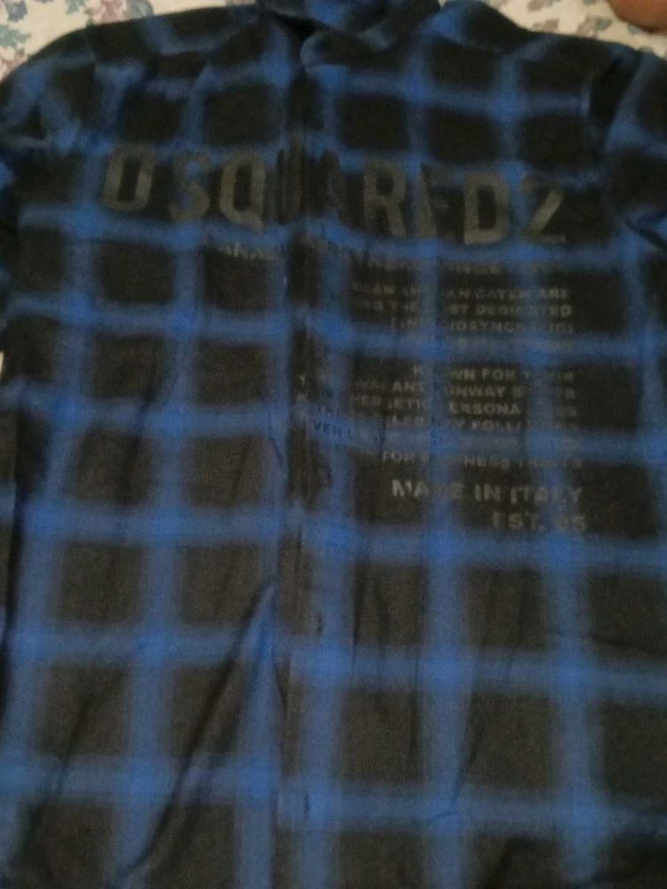 DSQUARED2 Blue Plaid Shirt