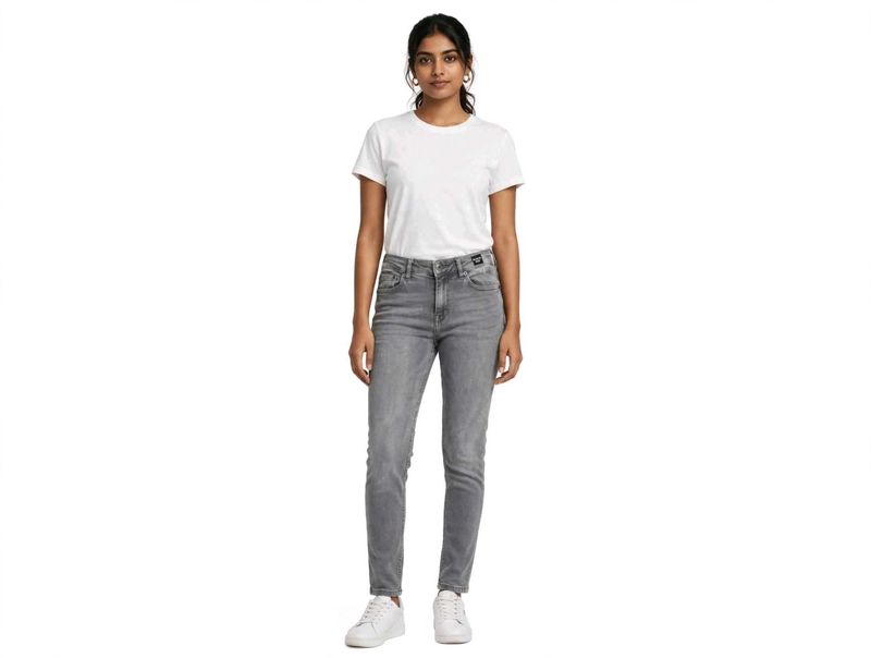 Grey Slim Fit Denim Jeans