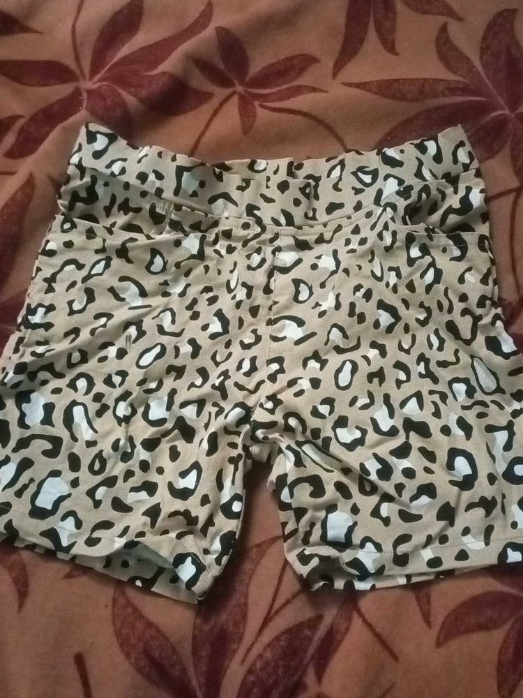 Animal Print Shorts