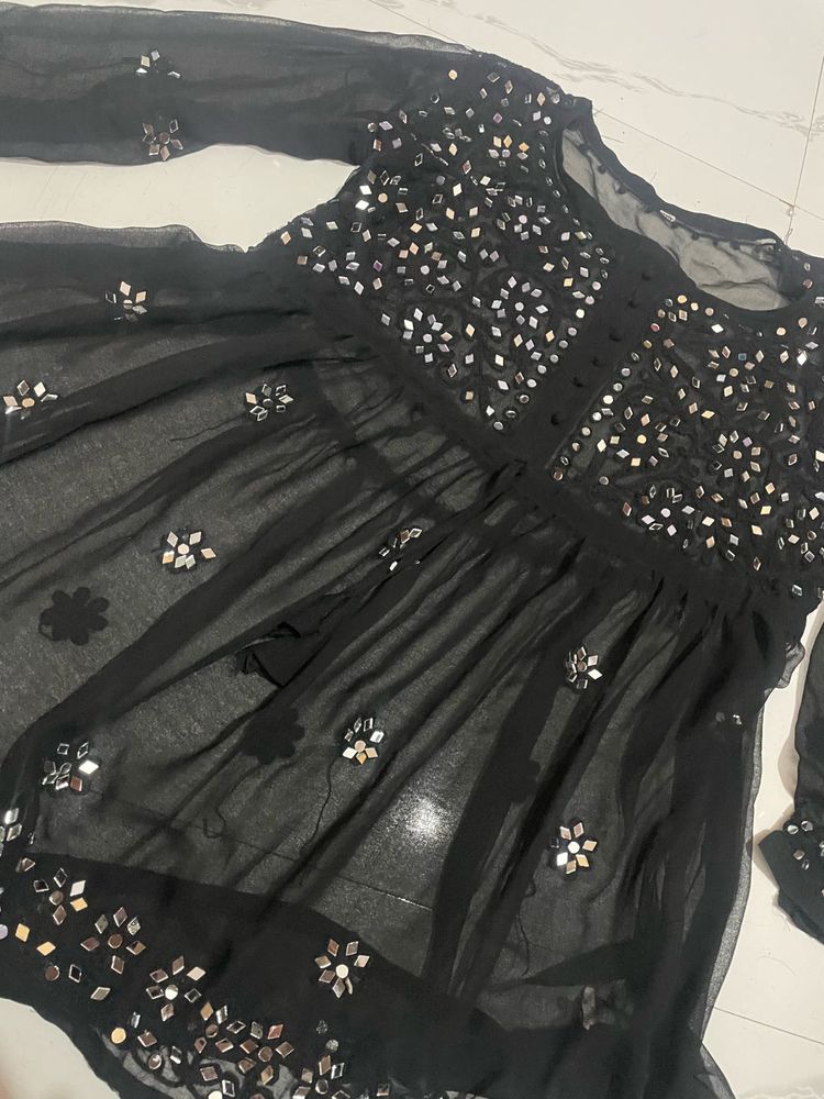 Black Mirror Work Kurta