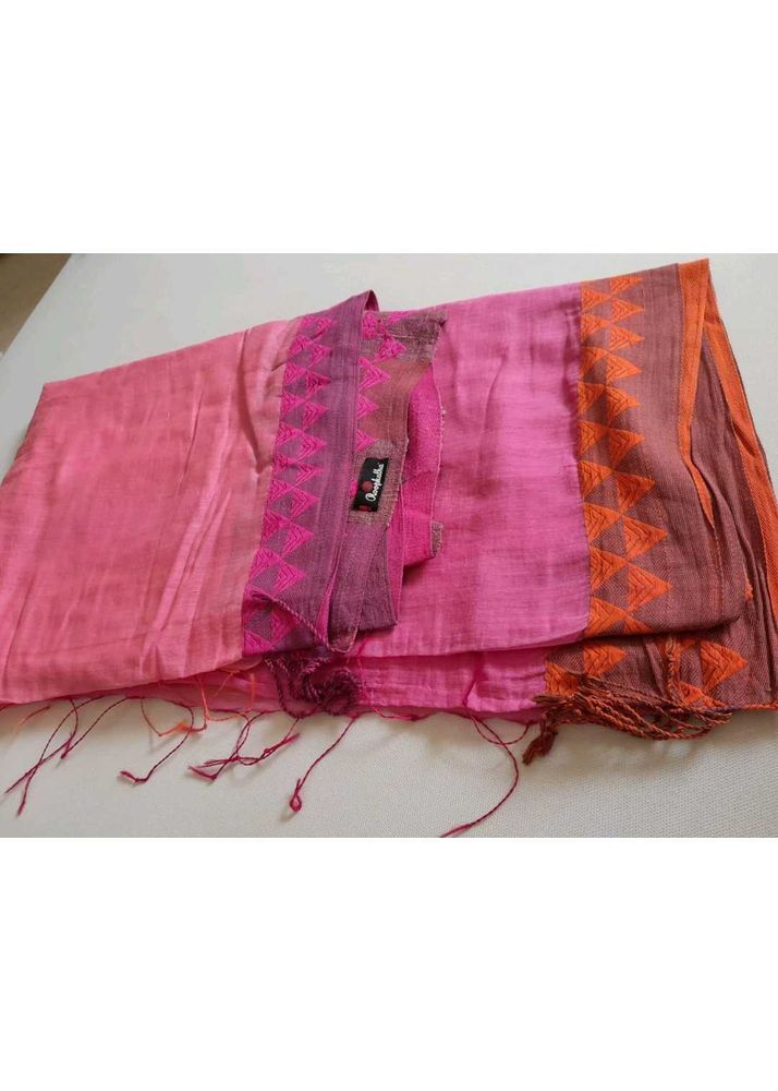 Elegant Pink &amp; Orange Saree