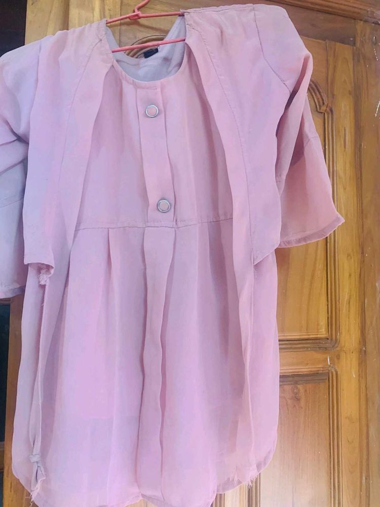 Pink Dress with Jacket