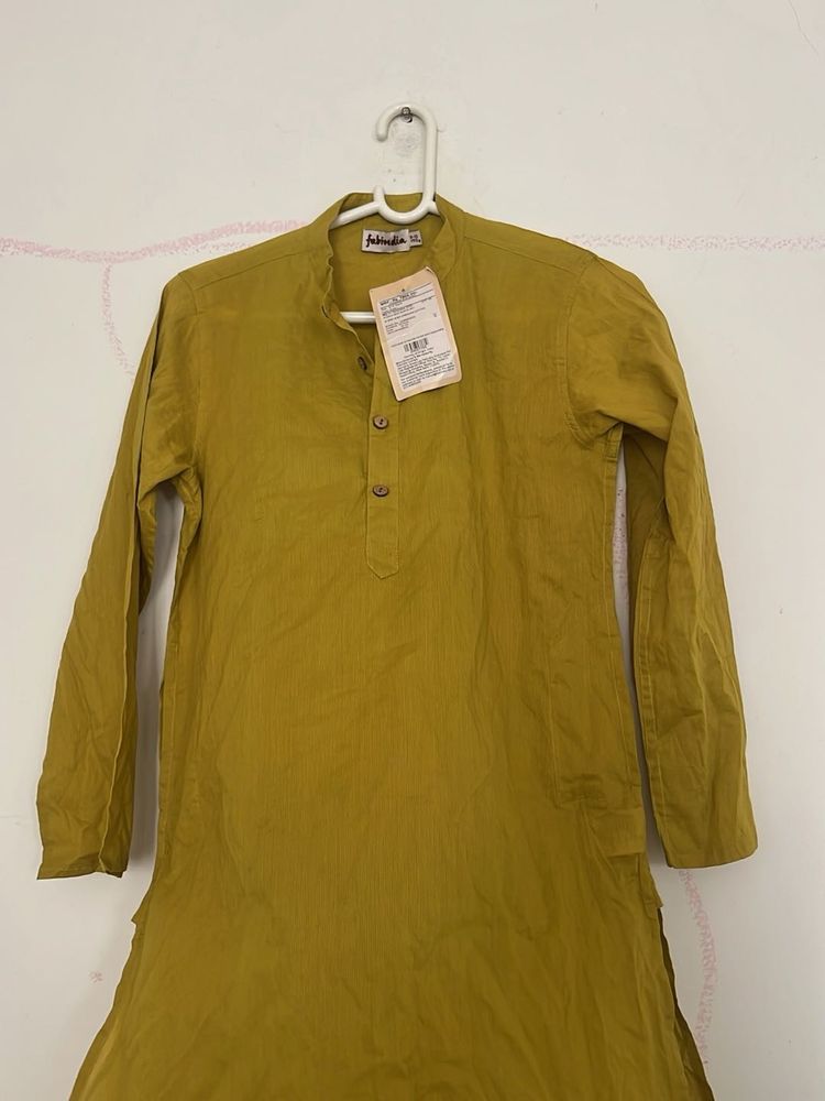 Men's Mustard Kurta
