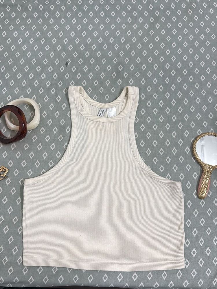 H&amp;M Ribbed Racerback Tank Top