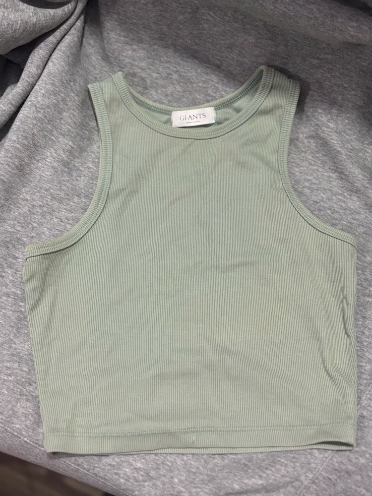 XS SAGE GREEN TANK TOP