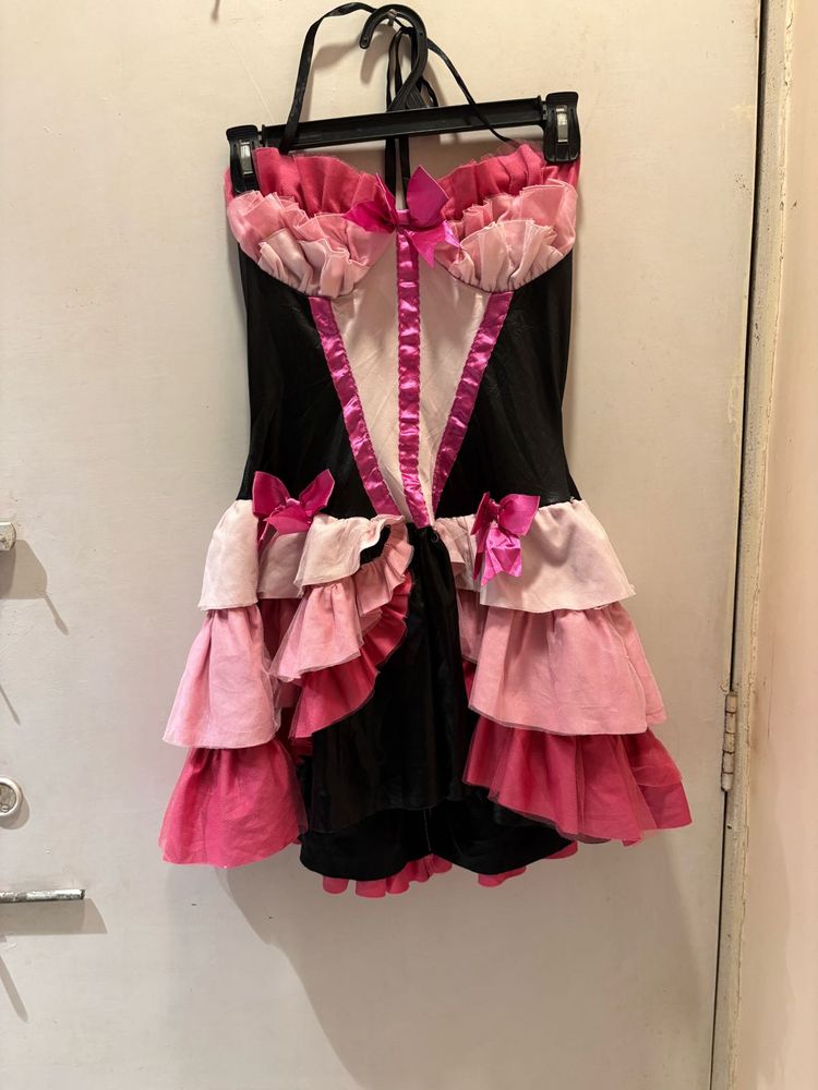 Chic Corset Dress with Ruffles