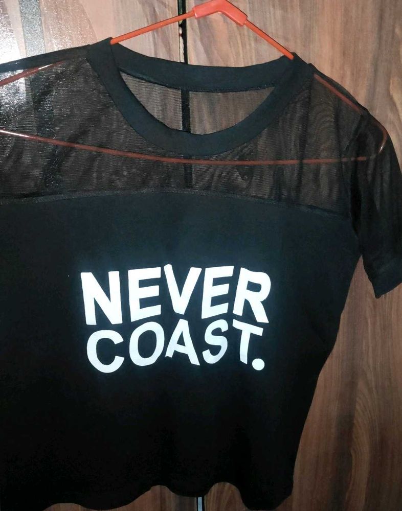 Never Coast Graphic Mesh Tee