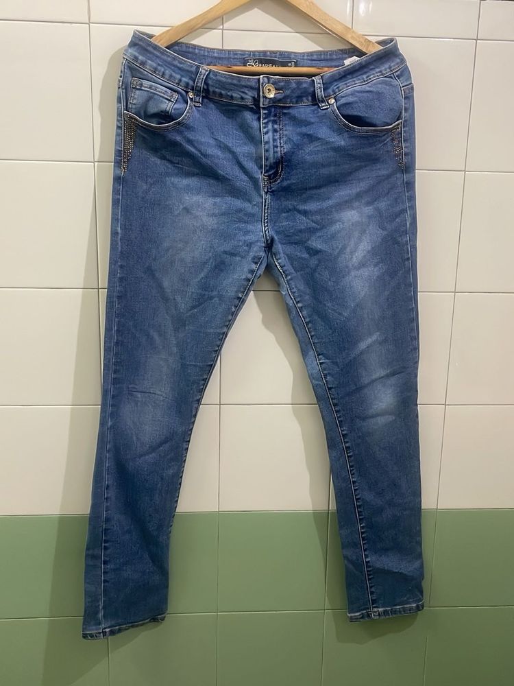 Blue Wash Denim Jeans