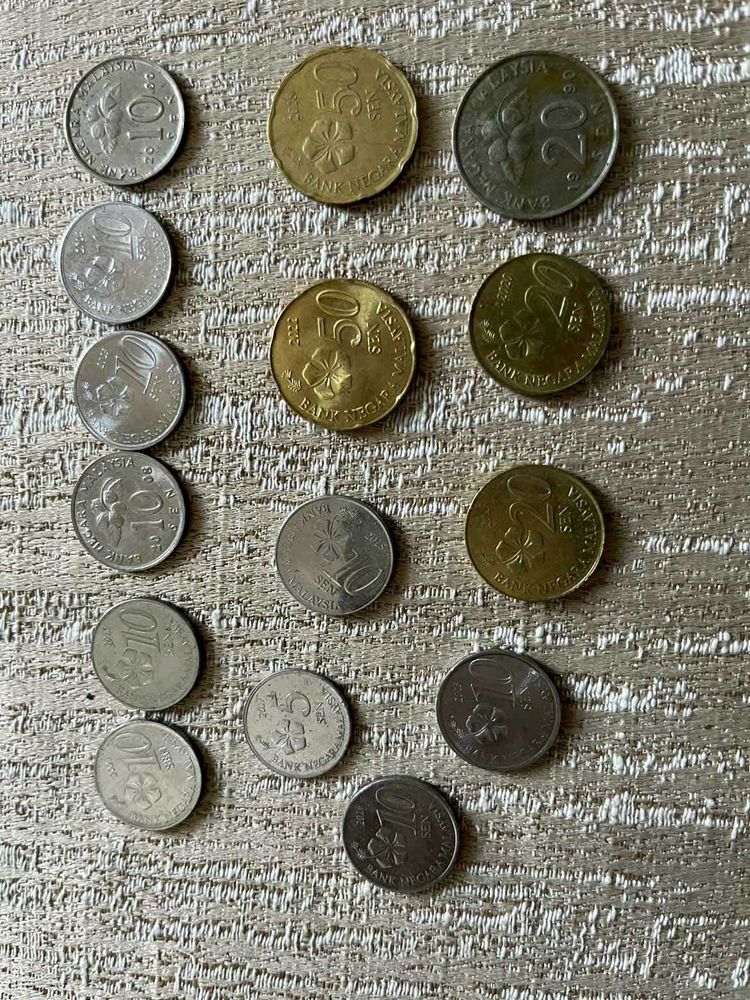 Set of 15 Coins from Malaysia