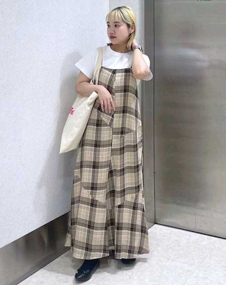 Trendy Plaid Korea Dress