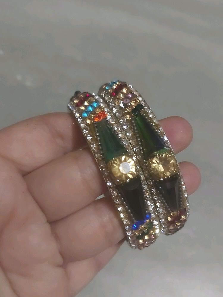 Multi Colour Stone Bangles