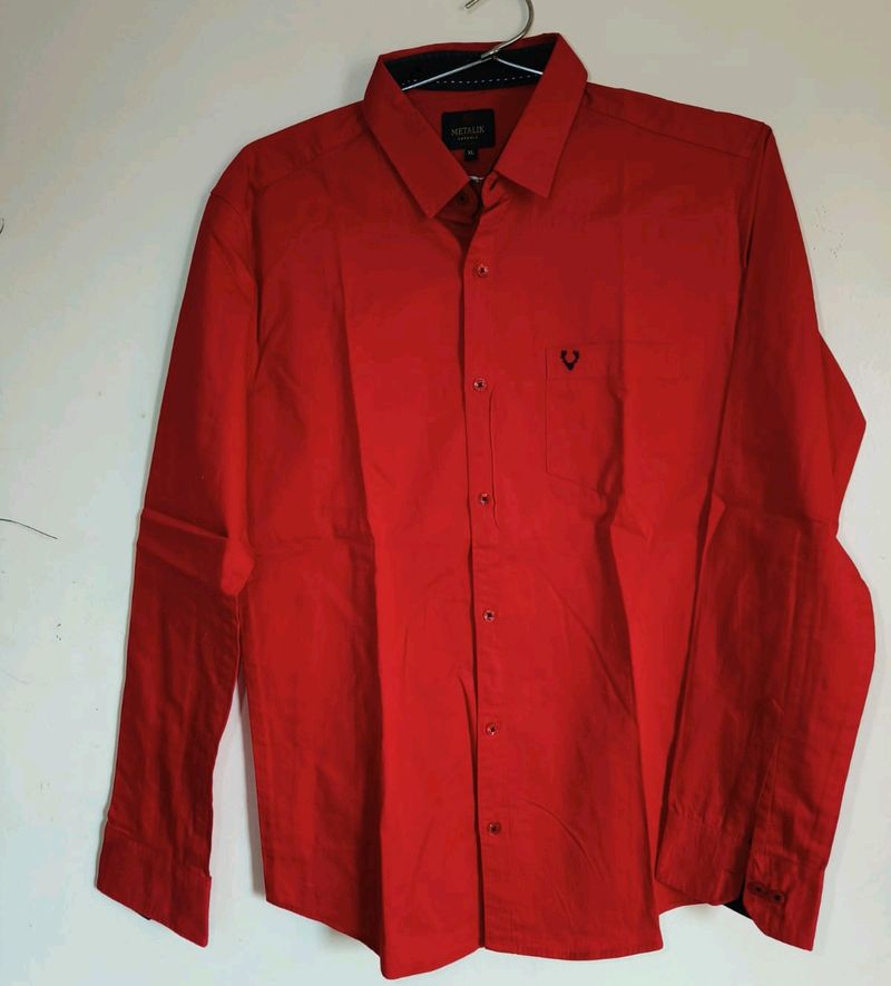 RED FULL SLEEVES SHIRT FOR MENS